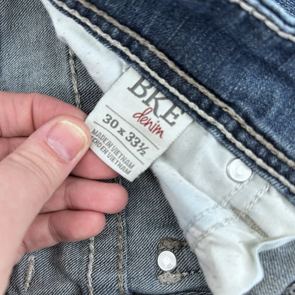 BKE Payton Low Rise Bootcut‎ Jeans Womens 30x33.5 Y2K Buckle Denim Flare Leg